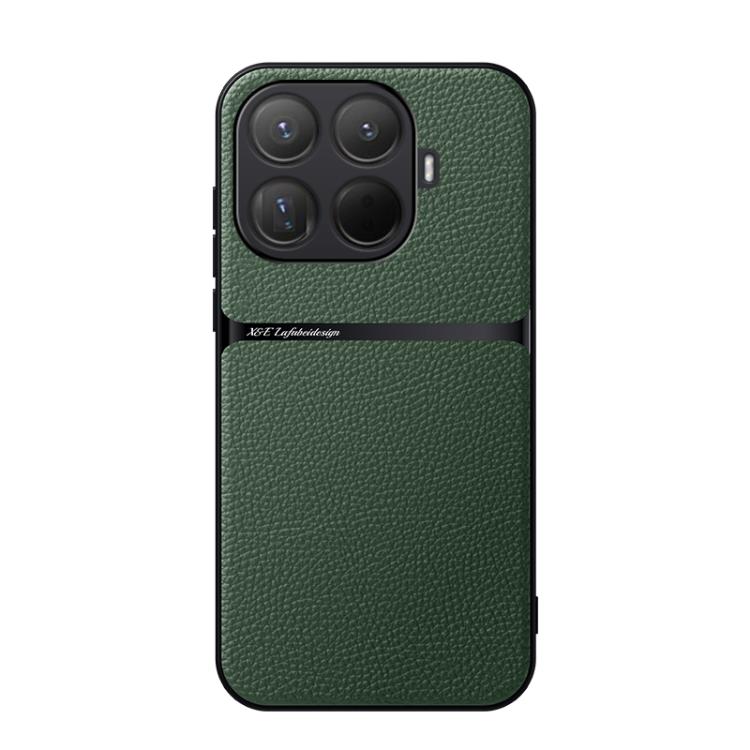 

For Xiaomi 15T Pro 5G Litchi Leather Magnetic Full Coverage Shockproof Phone Case(Green)