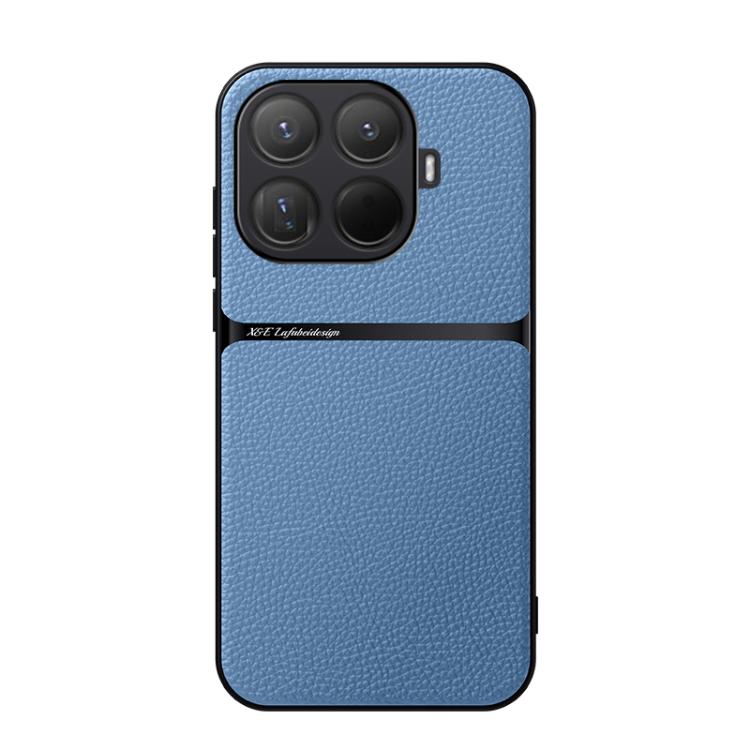 

For Xiaomi 15T Pro 5G Litchi Leather Magnetic Full Coverage Shockproof Phone Case(Blue)