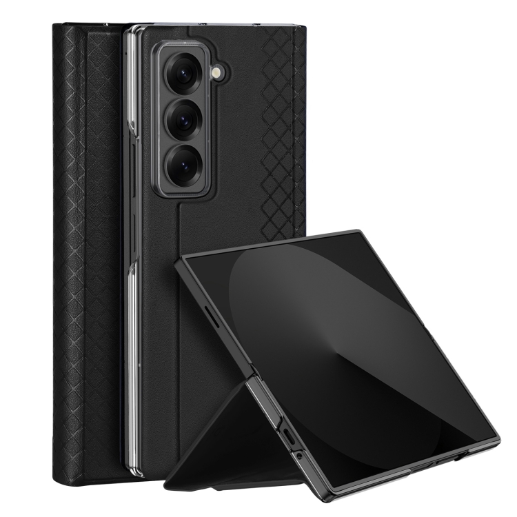 

For Samsung Galaxy Z Fold Special DUX DUCIS Bril Series PU + TPU Phone Case(Black)