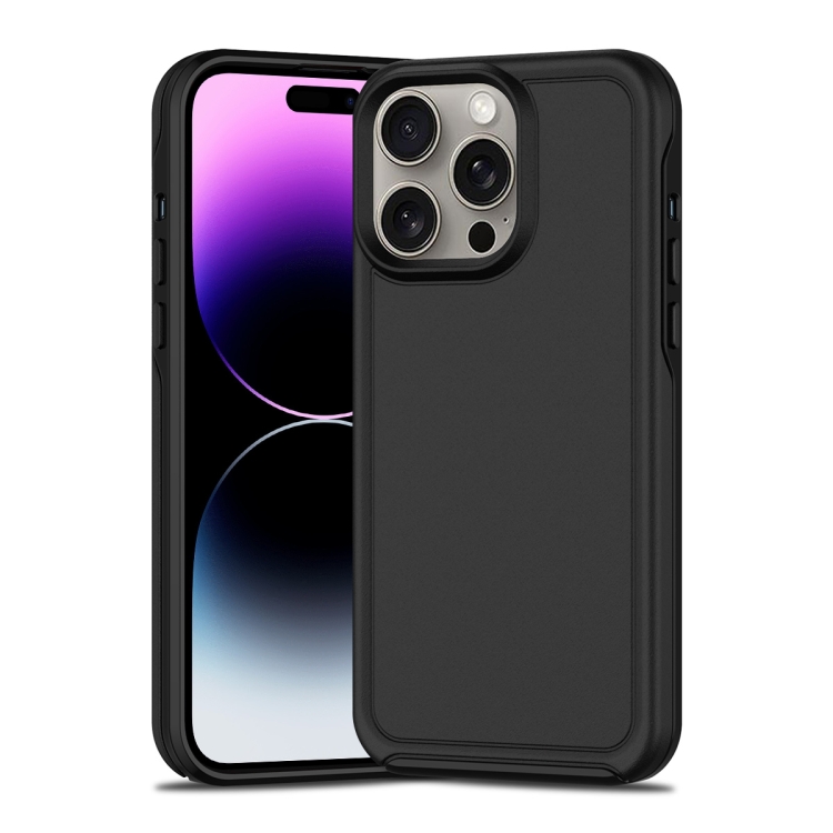 

For iPhone 14 Pro Shockproof MagSafe Armor PC Hybrid TPU Phone Case(Black)