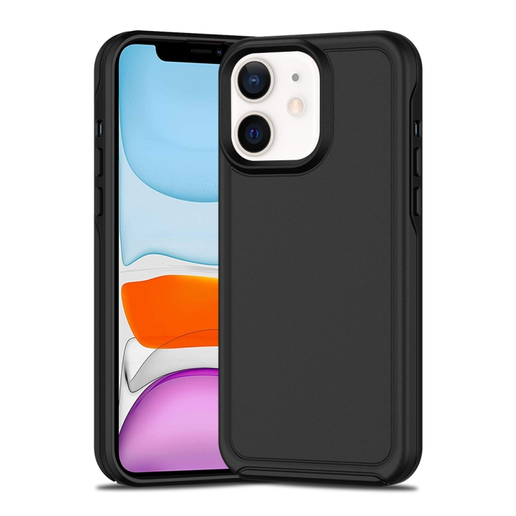 

For iPhone 11 Shockproof MagSafe Armor PC Hybrid TPU Phone Case(Black)