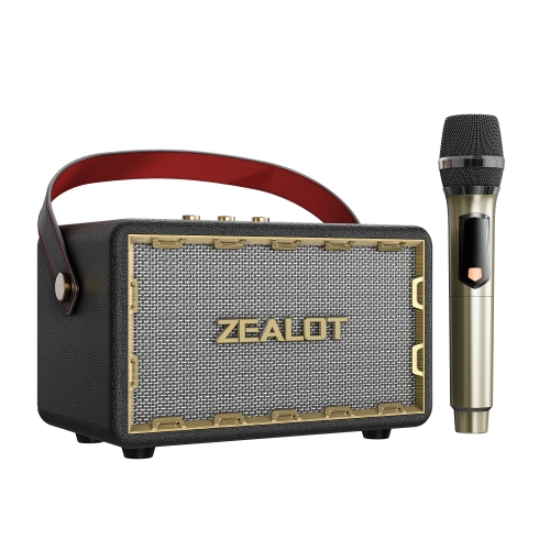 

Zealot MT01M Retro Card Portable Wireless Bluetooth Speaker with Microphone(Black)