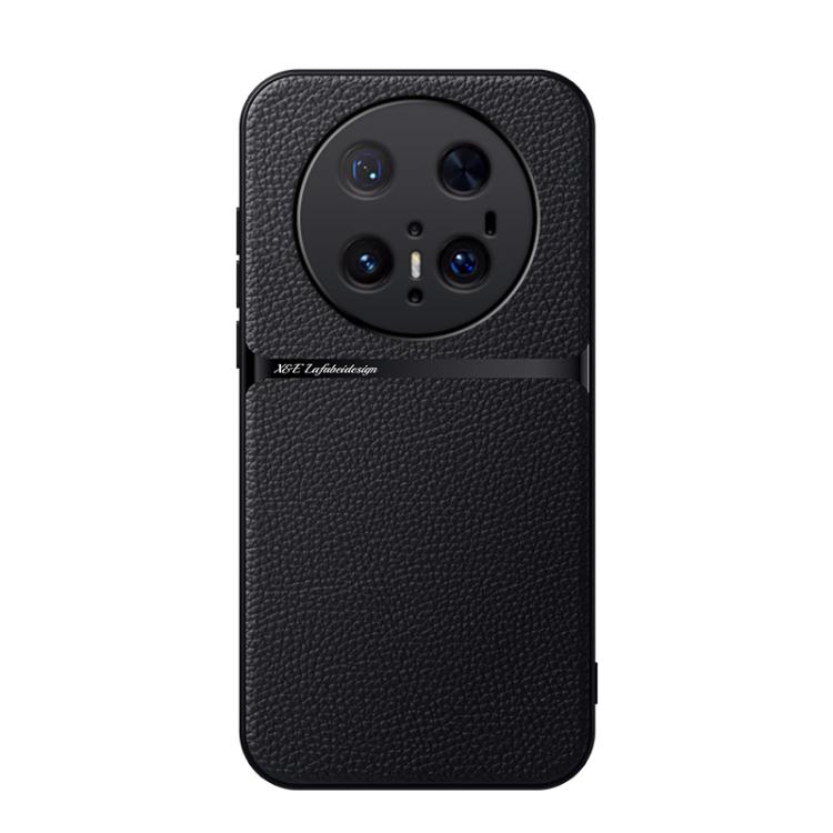

For Huawei Mate 70 Pro Litchi Leather Magnetic Full Coverage Shockproof Phone Case(Black)