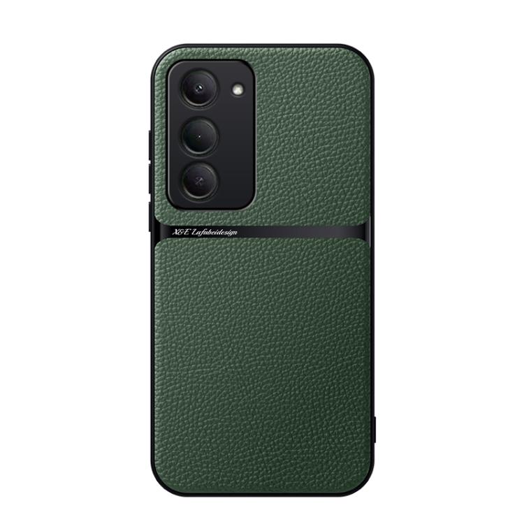 For Redmi 15 5G / 4G EU 171mm Litchi Leather Magnetic Full Coverage Shockproof Phone Case(Green)