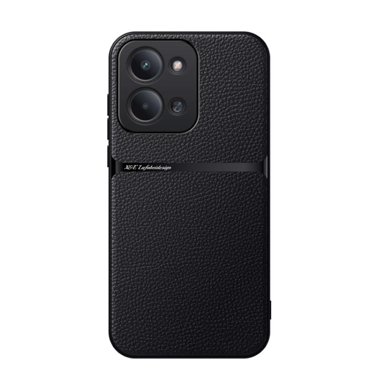 

For Redmi 15C 5G / 4G Global 171mm / Poco C85 4G Litchi Leather Magnetic Full Coverage Shockproof Phone Case(Black)