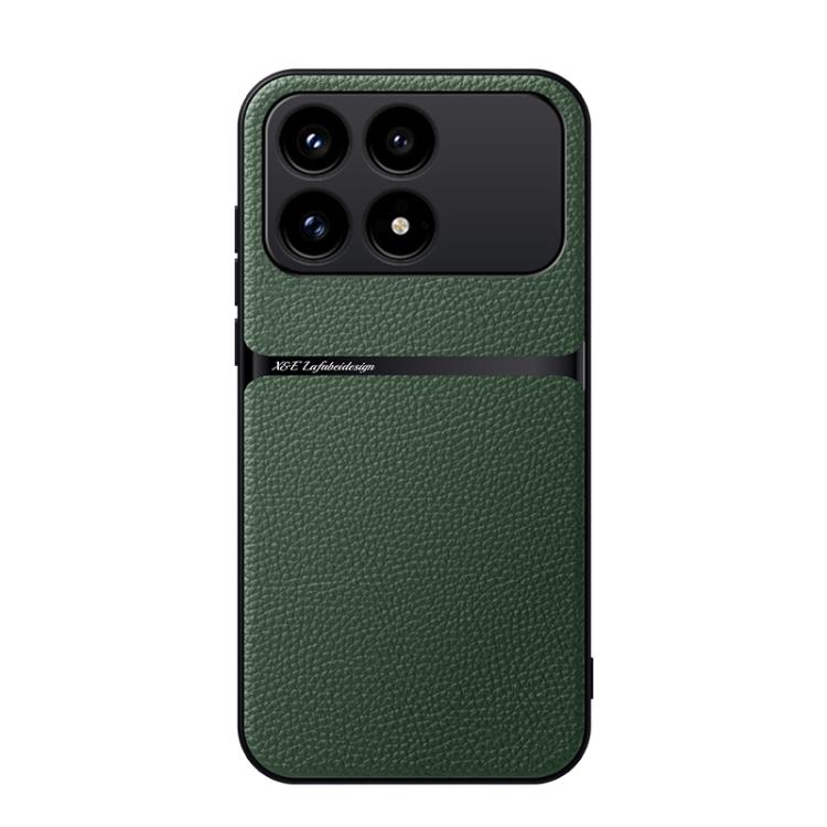For Redmi K90 / Xiaomi Poco F8 Pro 5G Litchi Leather Magnetic Full Coverage Shockproof Phone Case(Green)