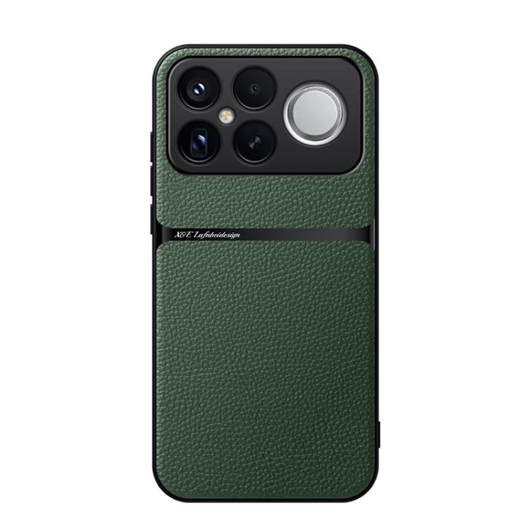 

For Redmi K90 Pro Max / Xiaomi Poco F8 Ultra 5G Litchi Leather Magnetic Full Coverage Shockproof Phone Case(Green)