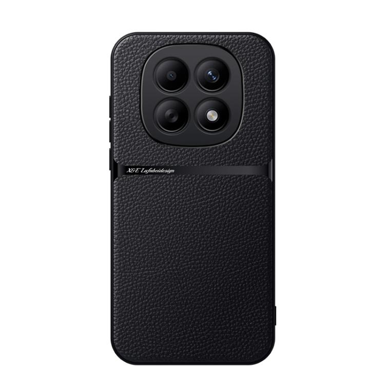 For Redmi Note 15 4G / 5G Global 164mm / Poco M8 5G Litchi Leather Magnetic Full Coverage Shockproof Phone Case(Black)