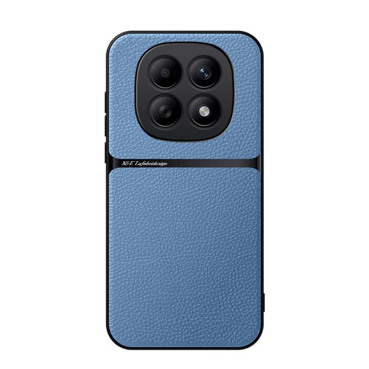 

For Redmi Note 15 4G / 5G Global 164mm / Poco M8 5G Litchi Leather Magnetic Full Coverage Shockproof Phone Case(Blue)