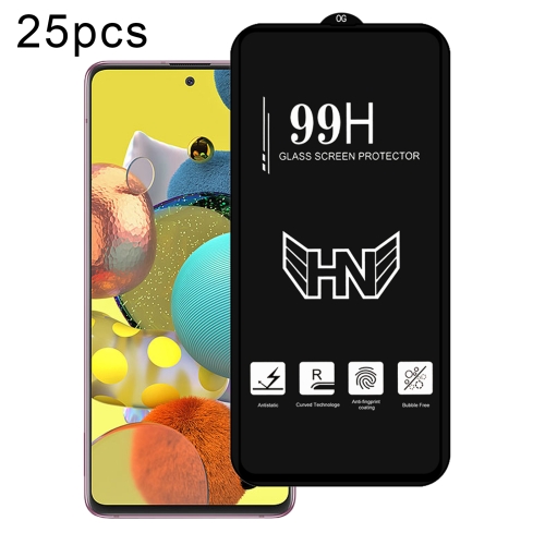 

For Samsung Galaxy A51 5G 25pcs High Aluminum Large Arc Full Screen Tempered Glass Film