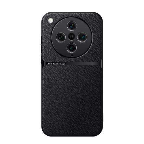 

For OPPO Find X8 Pro Litchi Leather Magnetic Full Coverage Shockproof Phone Case(Black)