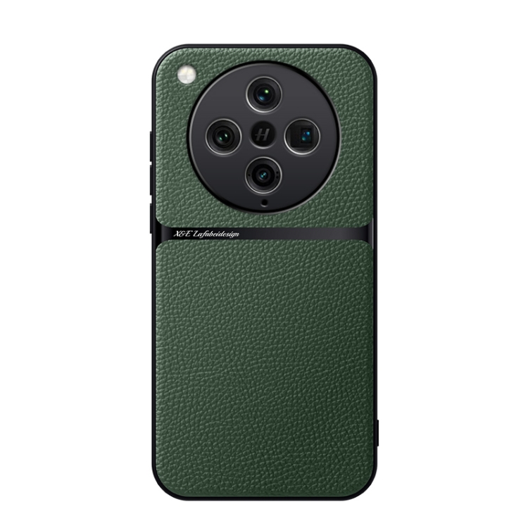 

For OPPO Find X8 Pro Litchi Leather Magnetic Full Coverage Shockproof Phone Case(Green)