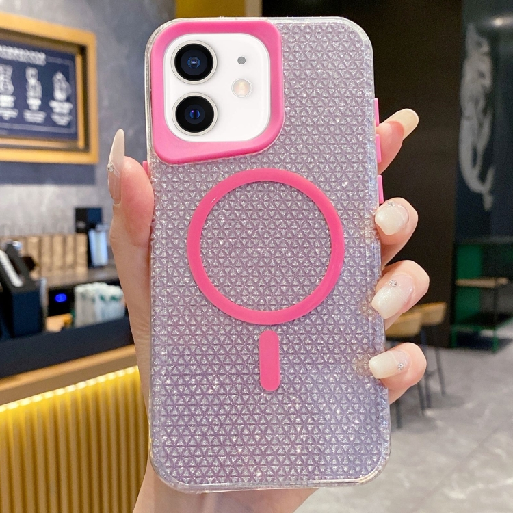 

For iPhone 11 Blade Glitter MagSafe Phone Case(Pink)