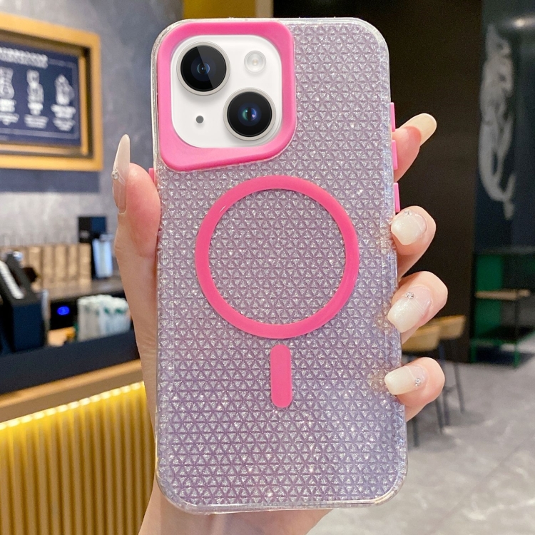 

For iPhone 13 Blade Glitter MagSafe Phone Case(Pink)