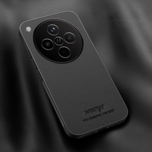 

For OPPO Find X8 HUIYI Leather Magnetic Phone Case(Black)