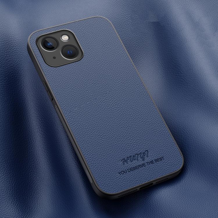 

For OPPO A60 4G HUIYI Leather Magnetic Phone Case(Blue)