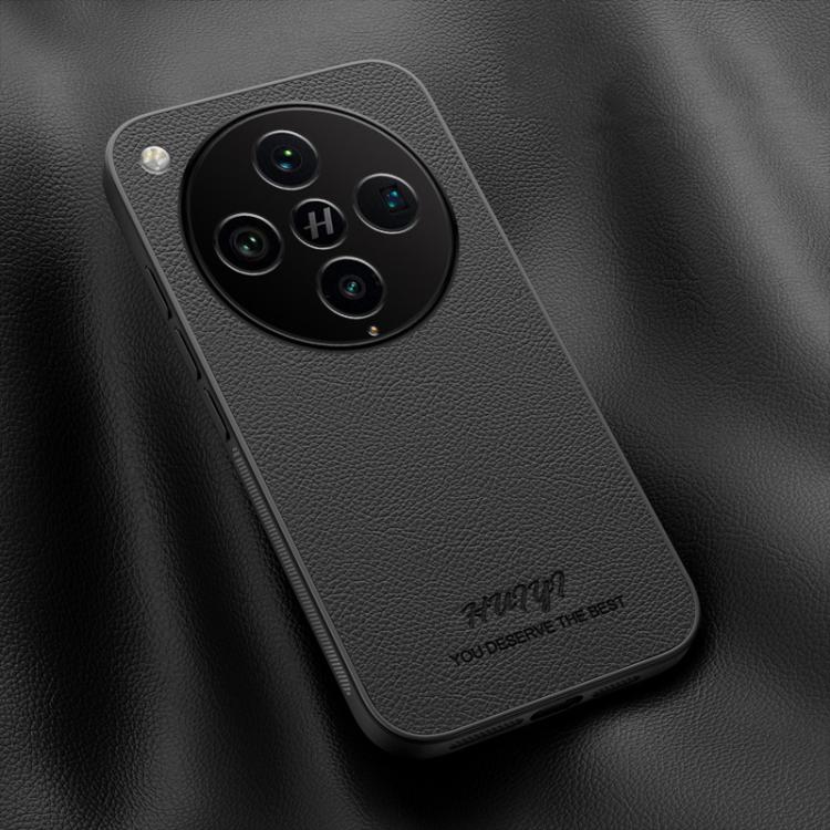 

For OPPO Find X8 Pro HUIYI Leather Magnetic Phone Case(Black)