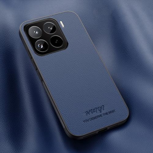 

For Xiaomi 15 Pro HUIYI Leather Magnetic Phone Case(Blue)