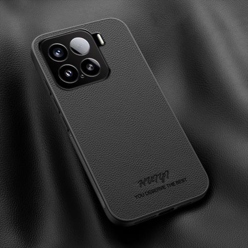

For Xiaomi 15 HUIYI Leather Magnetic Phone Case(Black)