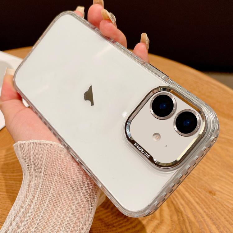 

For iPhone 11 Transparent Phone Case with Lens Film(Grey)