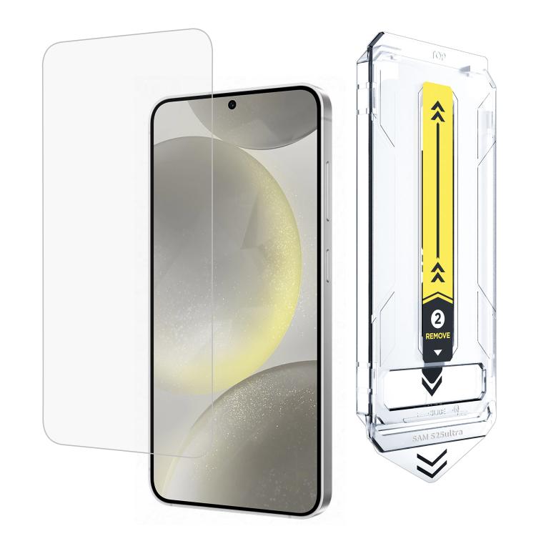 

For Samsung Galaxy S24+ 5G Dust-Free Easy Install HD Tempered Glass Film(Black Side)