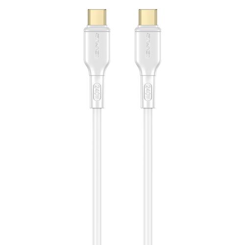 

awei CL-221T Type-C to Type-C 240W Smart Fast Data Charging Cable, Length:2m(White)