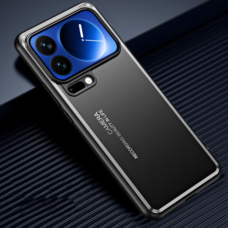 

For Xiaomi 17 Pro Max Frosted Metal Phone Case(Black)