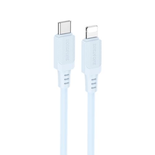 

Borofone BX115 Lotto PD27W Type-C to 8 Pin Fast Charging Cable, Length: 1m(Blue)