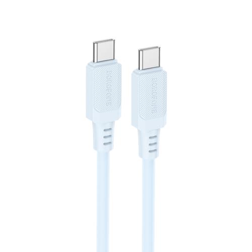 

Borofone BX115 Lotto PD60W Type-C to Type-C Fast Charging Cable, Length: 1m(Blue)