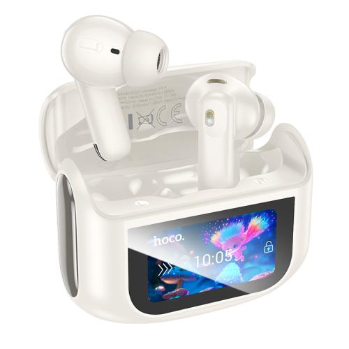 

hoco EQ21 Sandy True Wireless ANC+ENC Noise Reduction Touchscreen Bluetooth Earphone(Milky White)