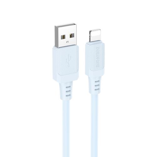 

Borofone BX115 Lotto 2.4A USB to 8 Pin Charging Cable, Length: 1m(Blue)