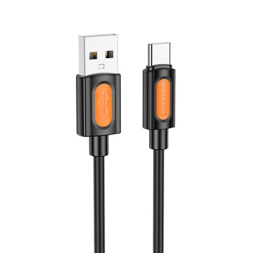 

Borofone BX114 Structure 3A USB to Type-C Charging Data Cable, Length: 1m(Black)