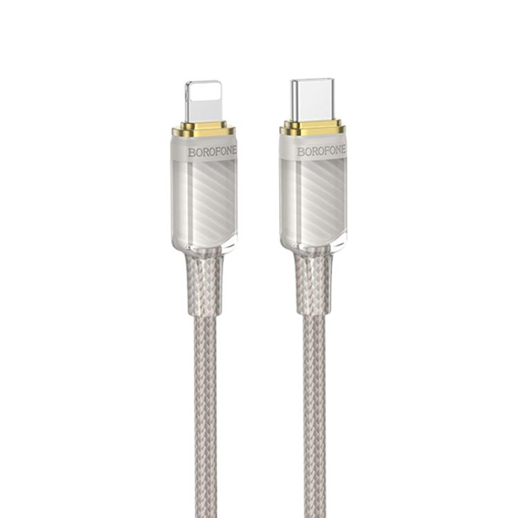 

Borofone BU56 Succeed PD27W Type-C to 8 Pin Fast Charging Data Cable, Length: 1.2m(Grey)
