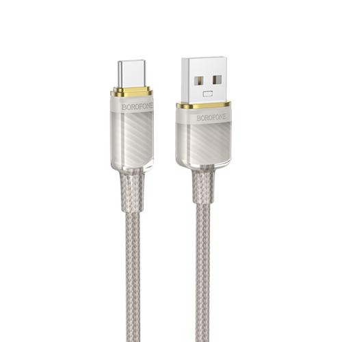 

Borofone BU56 Succeed 3A USB to Type-C Charging Data Cable, Length: 1.2m(Grey)