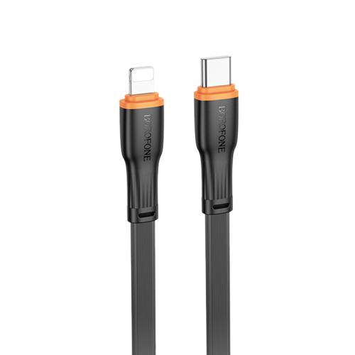 

Borofone BX118 Esplendido PD27W Type-C to 8 Pin Fast Charging Data Cable, Length: 1m(Black)