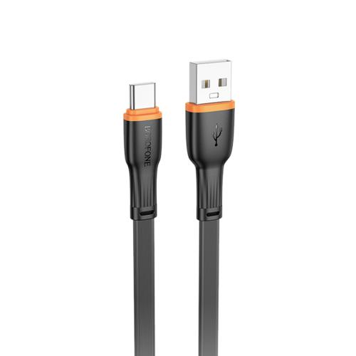 

Borofone BX118 Esplendido 3A USB to Type-C Charging Data Cable, Length: 1m(Black)