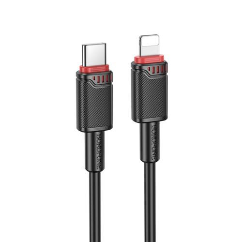 

Borofone BX110 Beneficio PD27W Type-C to 8 Pin Fast Charging Data Cable, Length: 1m(Black)