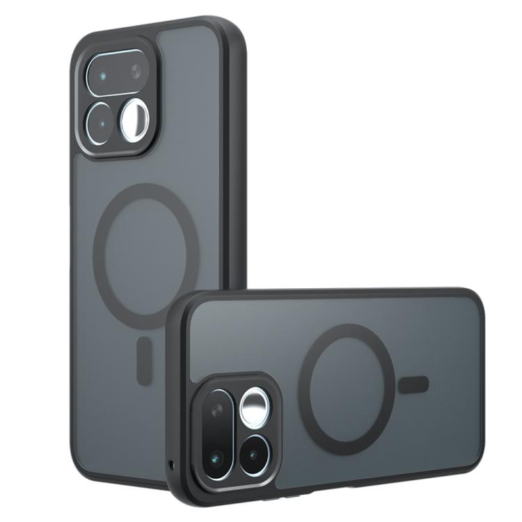 

For Realme 16T 5G Armor MagSafe PC Hybrid TPU Phone Case(Frosted Black)
