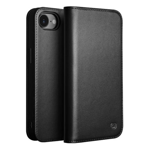 

For iPhone 16e QIALINO Classic Gen2 Genuine Leather Phone Case(Black)