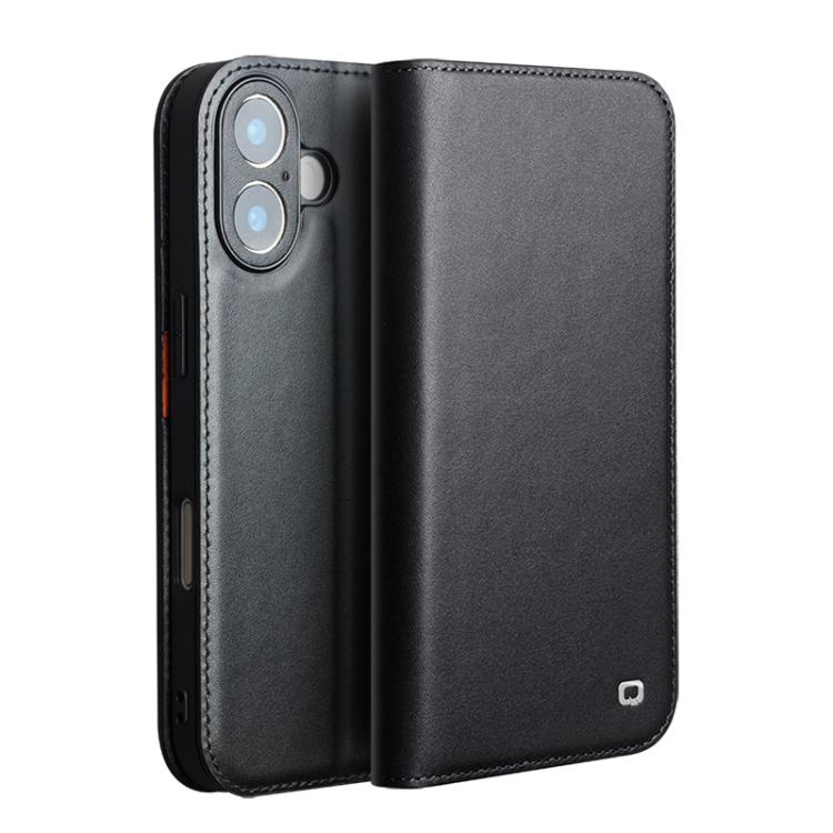 

For iPhone 17 QIALINO Classic Gen2 Genuine Leather Phone Case(Black)