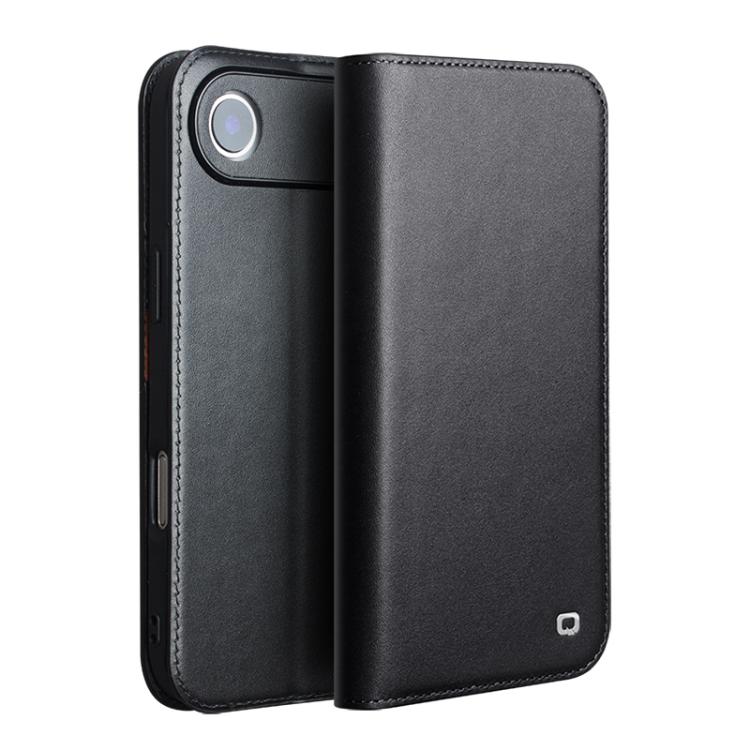 

For iPhone 17 Air QIALINO Classic Gen2 Genuine Leather Phone Case(Black)