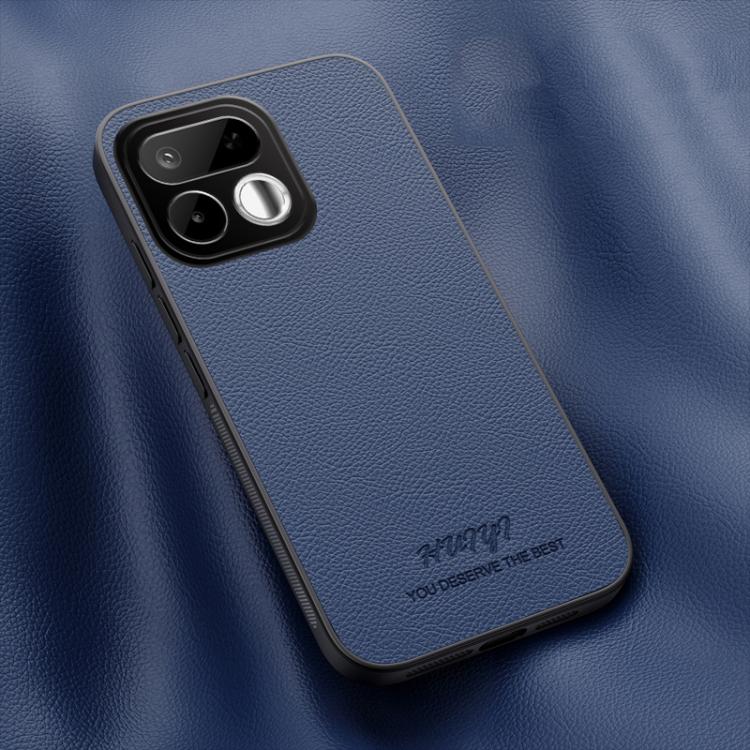 For Realme 16T 5G HUIYI Leather Magnetic Phone Case(Blue)