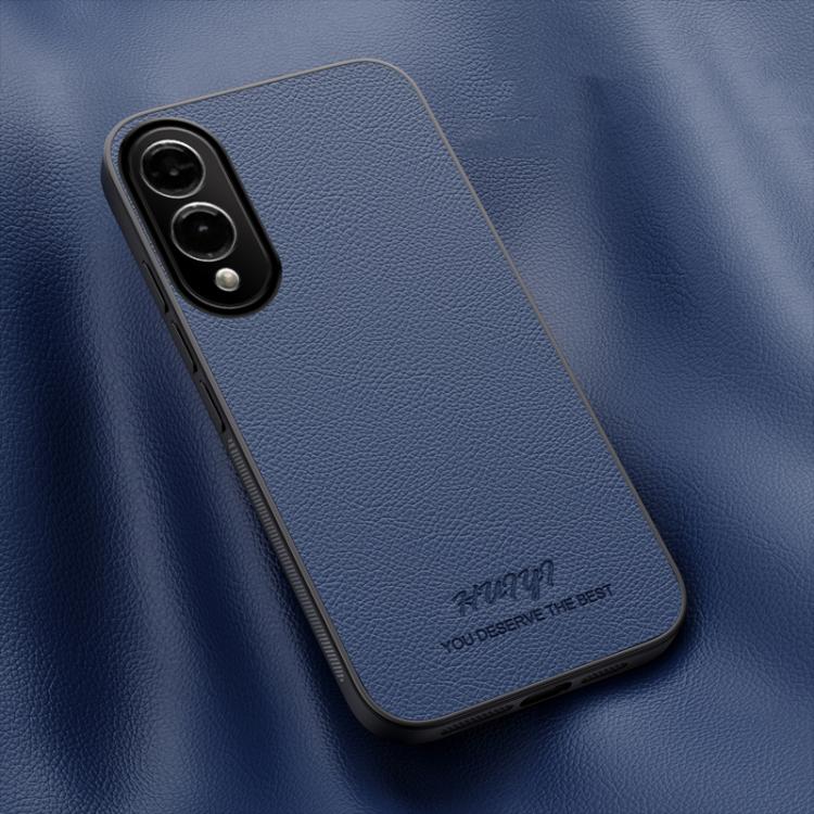 

For Samsung Galaxy S25 Edge 5G HUIYI Leather Magnetic Phone Case(Blue)