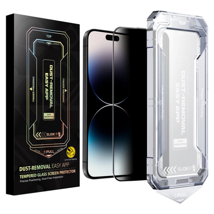 

For iPhone 14 Pro Easy Install Privacy Tempered Glass Film