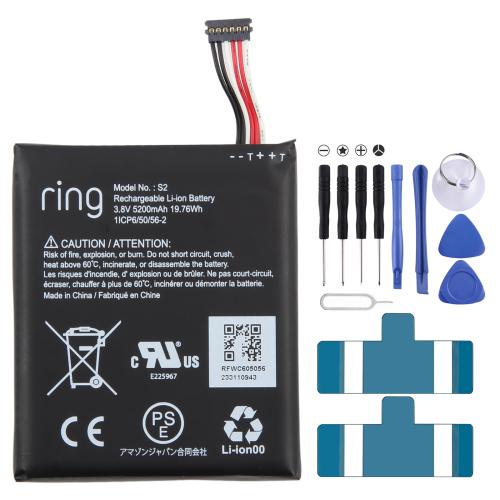 

For Ring Video Doorbell Ring S2 5200mAh Battery Replacement