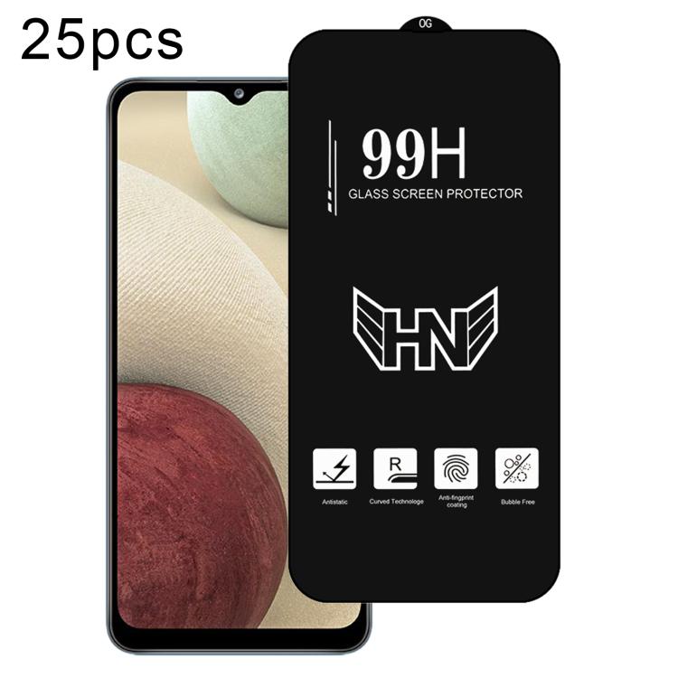 

For Samsung Galaxy A12 25pcs High Aluminum Large Arc Full Screen Tempered Glass Film