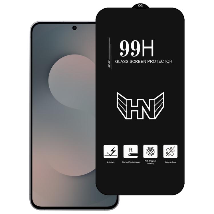 

For Samsung Galaxy S25 FE 5G 0.18mm High Aluminum Large Arc Full Screen Tempered Glass Film, Support Fingerprint Unlocking