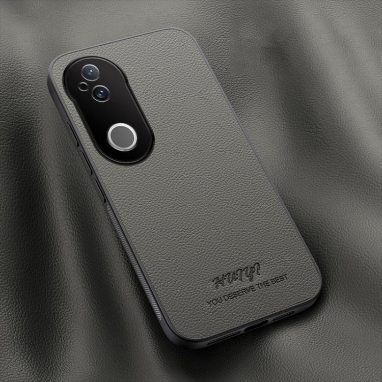 

For vivo S20 HUIYI Leather Magnetic Phone Case(Grey)