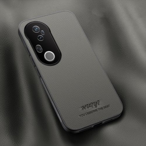 

For vivo S20 Pro HUIYI Leather Magnetic Phone Case(Grey)