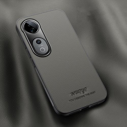 

For vivo S19 Pro HUIYI Leather Magnetic Phone Case(Grey)